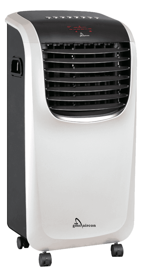 Portable evaporative air cooler